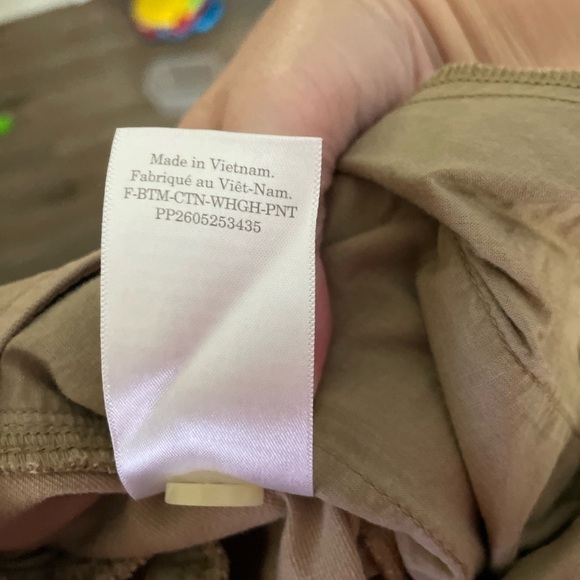 Everland Wide Leg Baggy Lyocell Tan High Rise Pants Size 2 Short - Picture 9 of 11